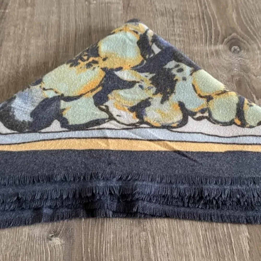 Max Studio Floral Square Scarf Shawl 50